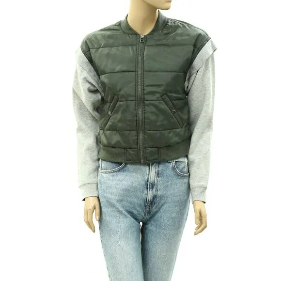 Daily Practice by Anthropologie Skill Set Jacket Top Oversized Zip-Up XXS